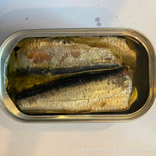 125 g de sardinas enlatadas pescado enlatado en aceite vegetal